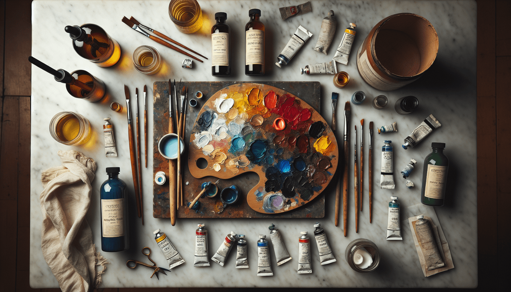 Paints & Mediums - Oils, acrylics & watercolors